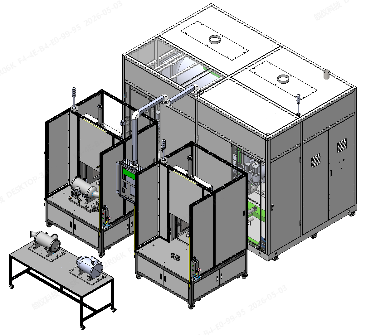 Filter Vacuum Chamber Helium Leak Detection System