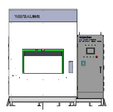 SFZ-344 liquid cooling bellows vacuum chamber helium leak detection system front view