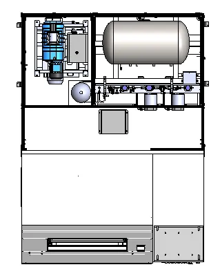 Vacuum chamber leak testing workflow with chamber layout and tooling