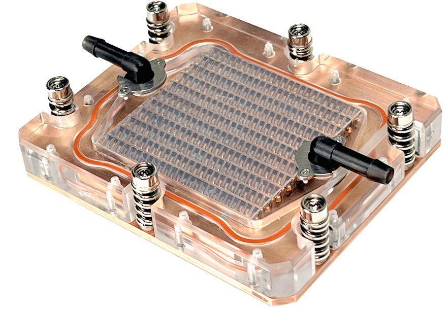 Liquid cooling cold plate with dense internal microchannel structure